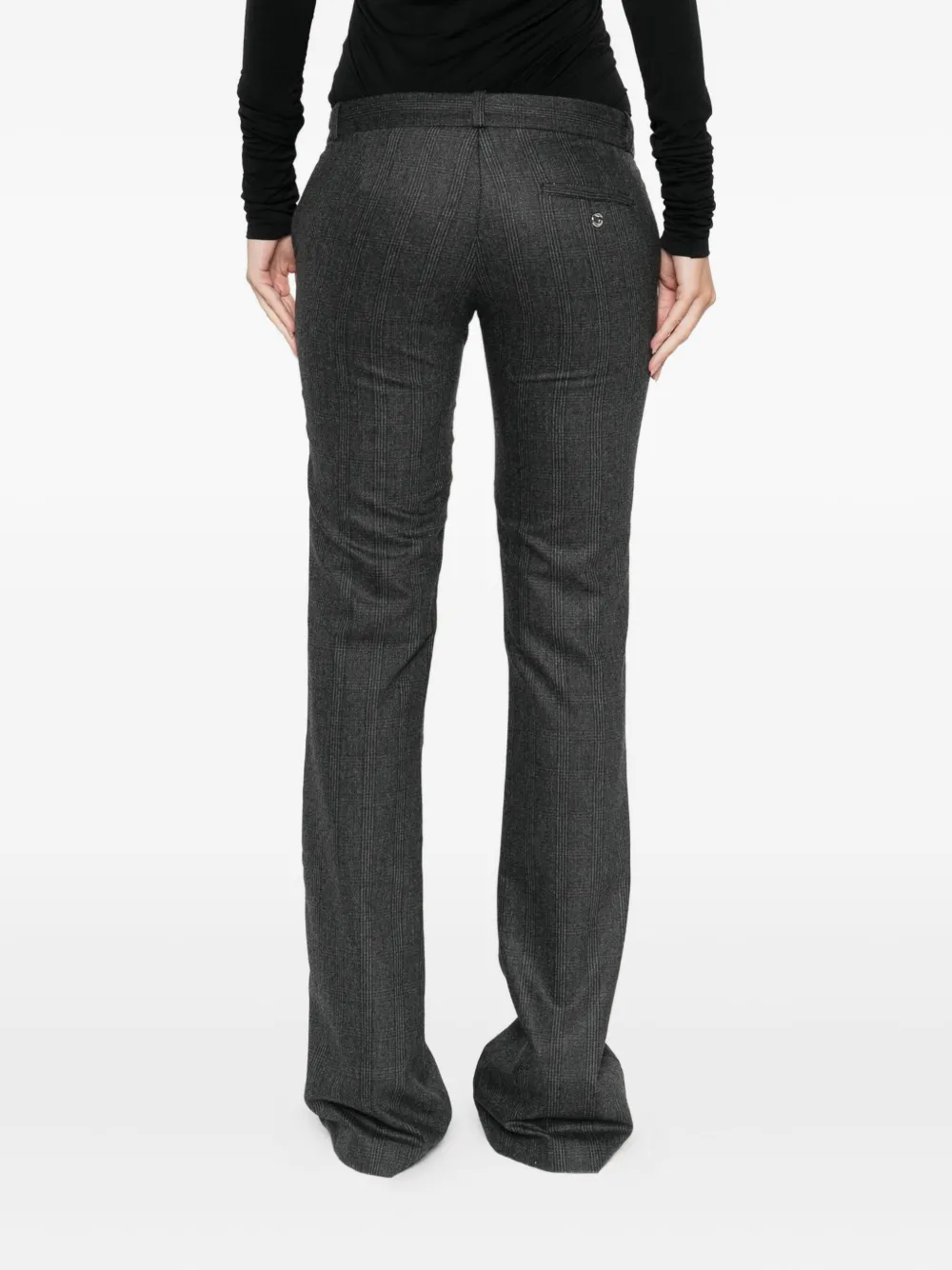 Coperni Geruite broek Zwart