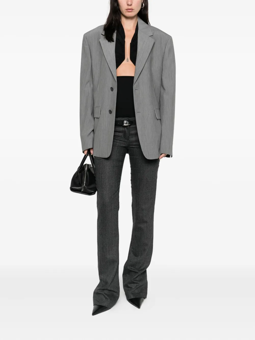 Coperni checked trousers - Zwart