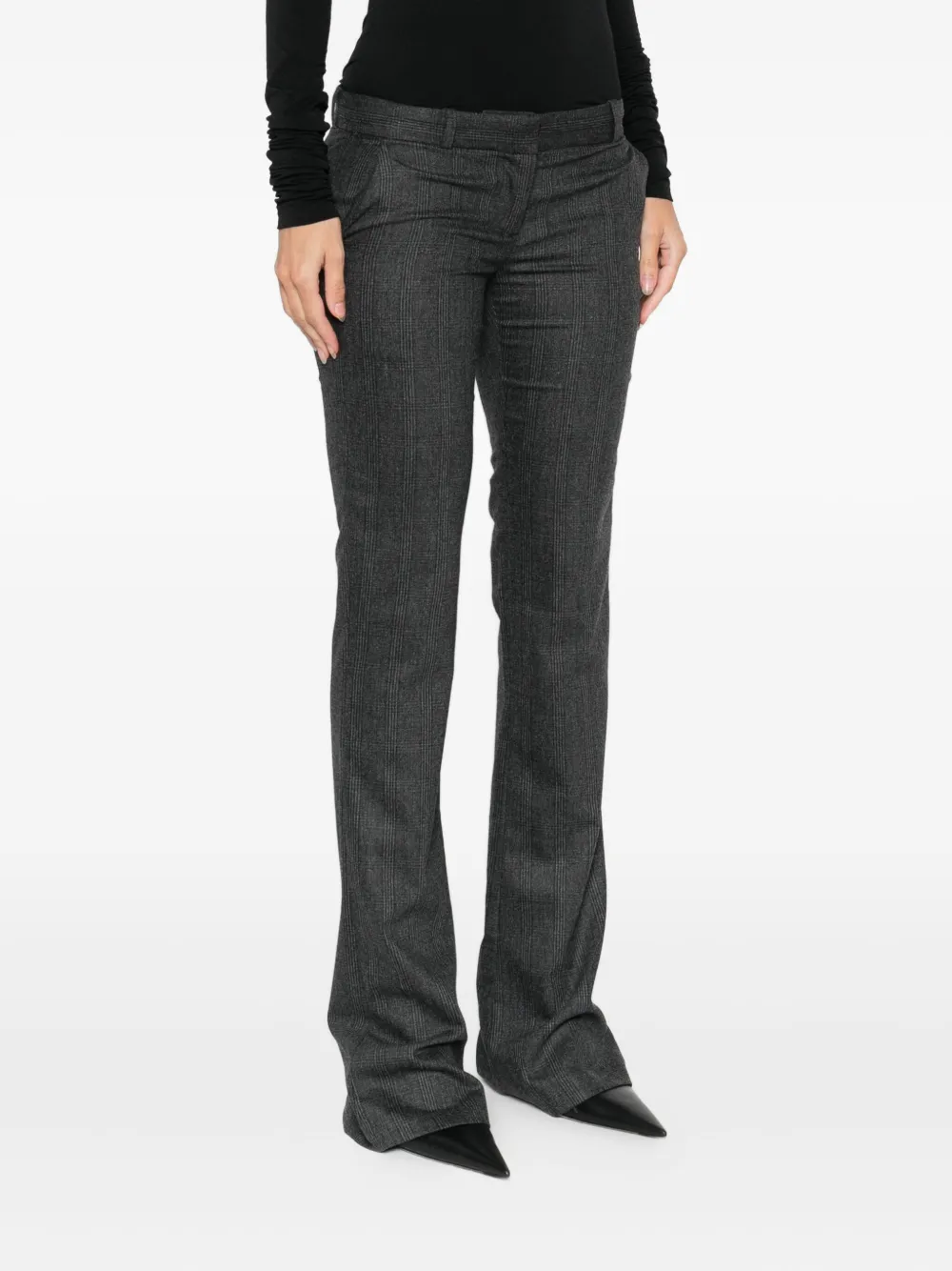 Coperni Geruite broek Zwart