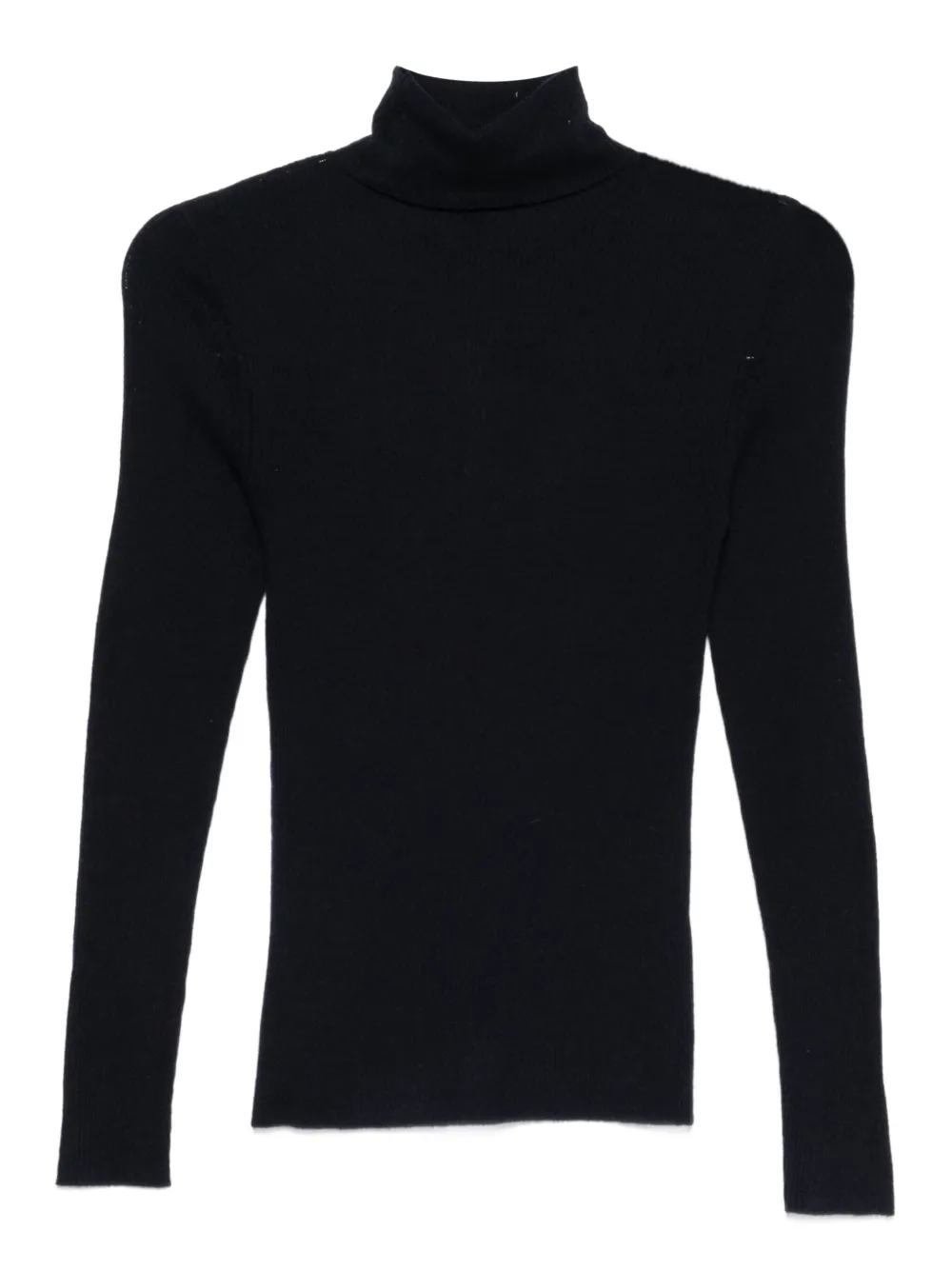 Majestic Filatures Top con collo a lupetto e maniche lunghe - Nero