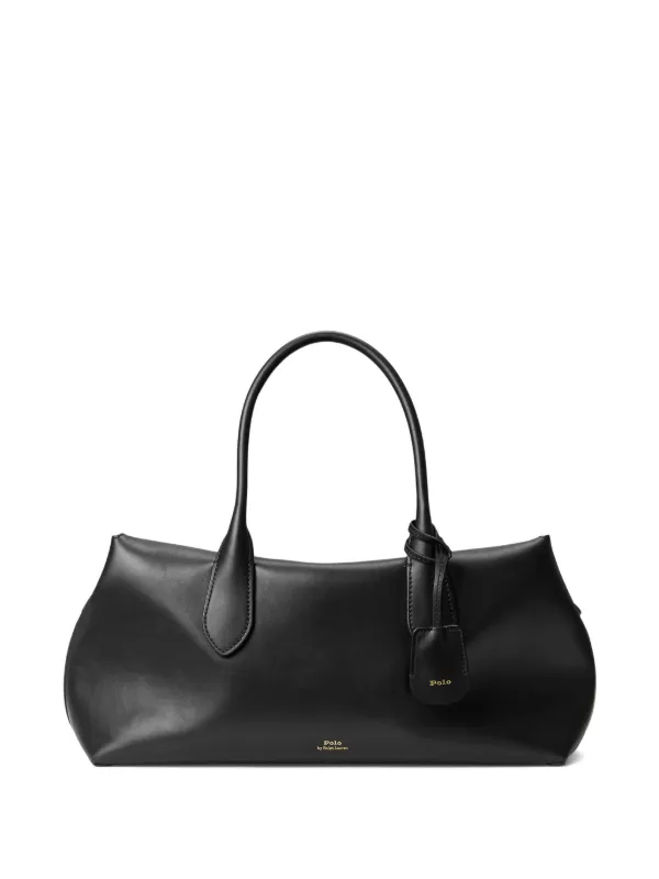 Polo Ralph Lauren Bellport Leather Satchel Bag in Black
