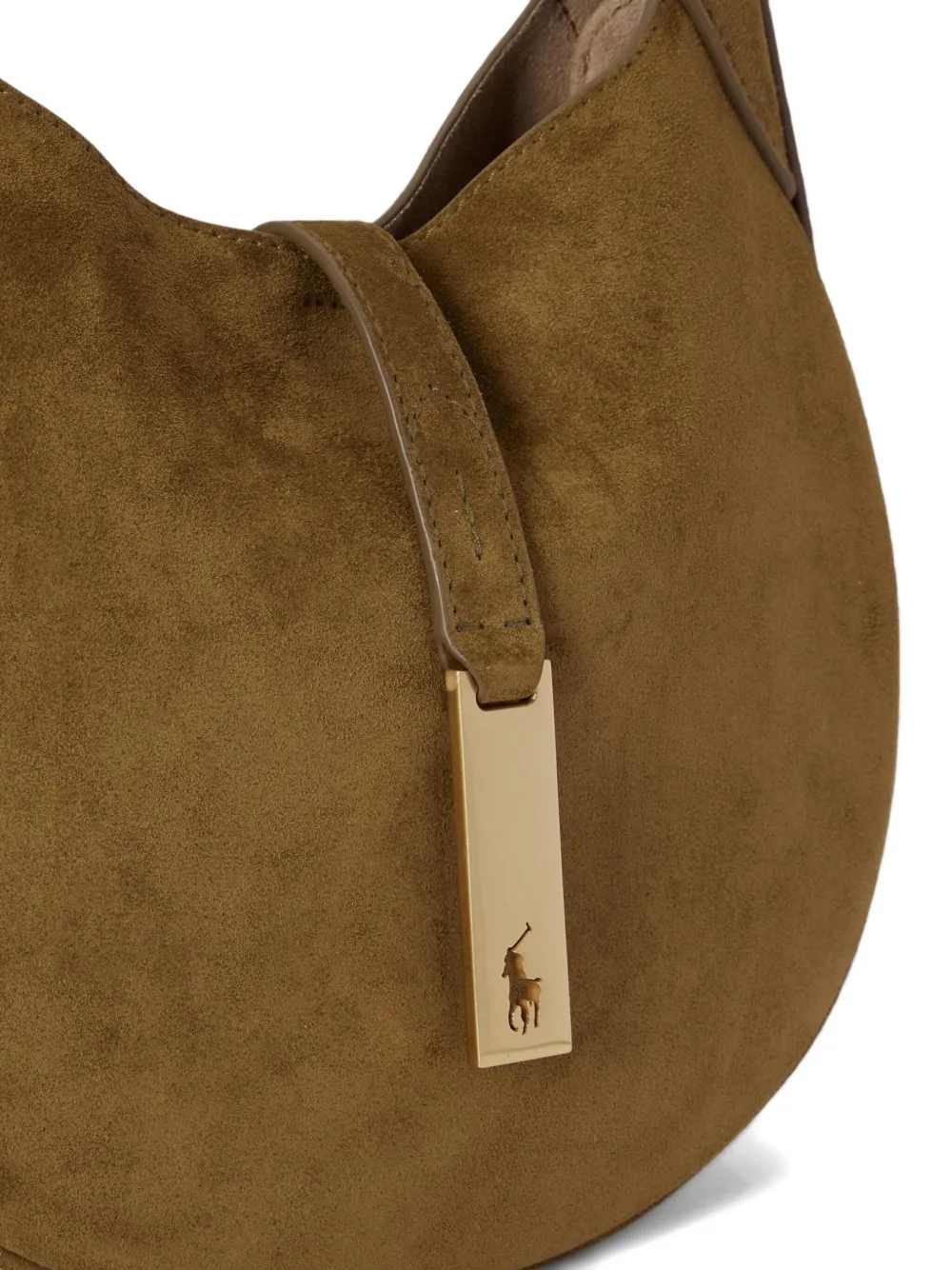 Polo Ralph Lauren Polo Pony Shoulder Bag In Brown