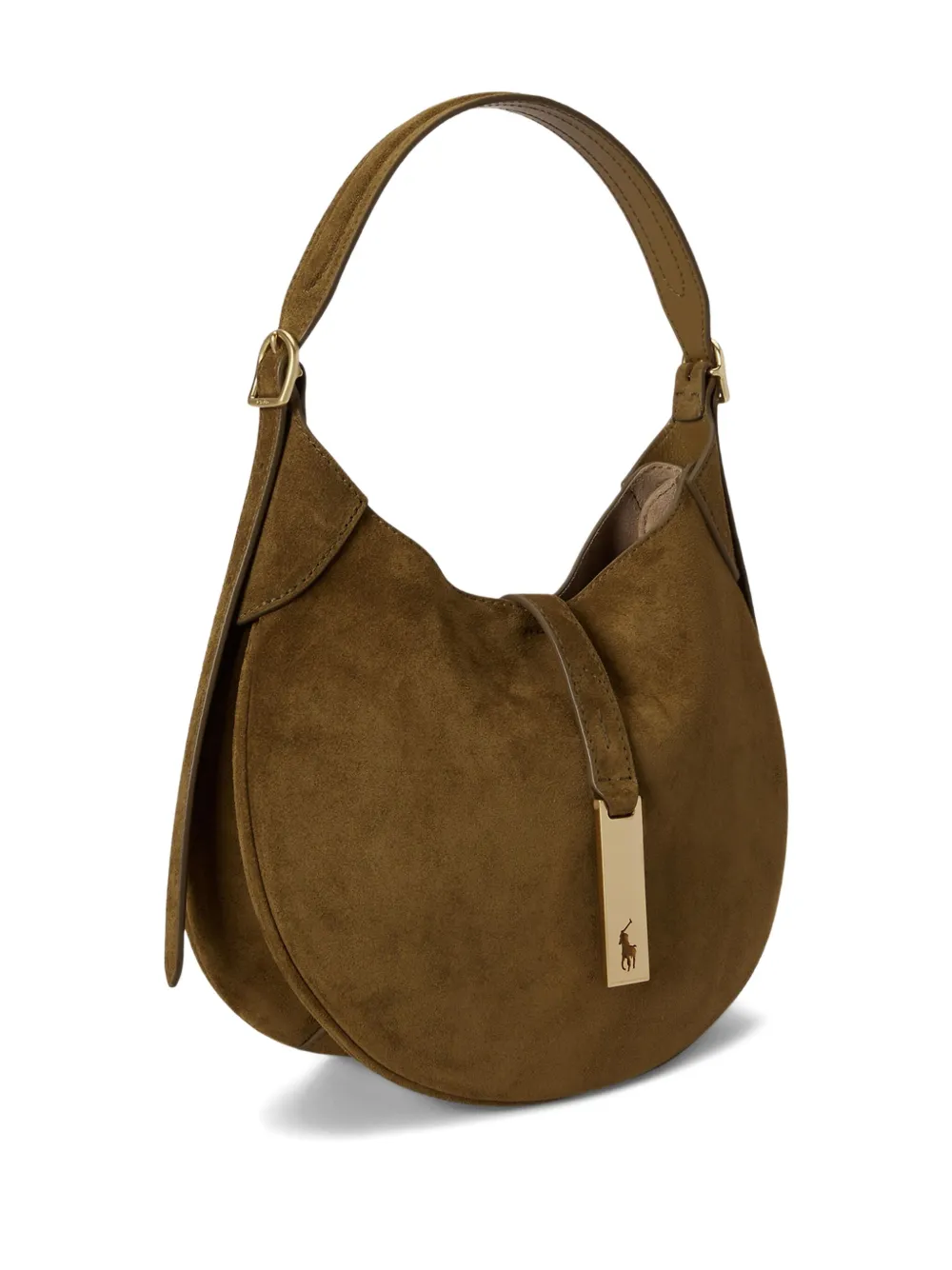 Polo Ralph Lauren Polo Pony Shoulder Bag In Brown