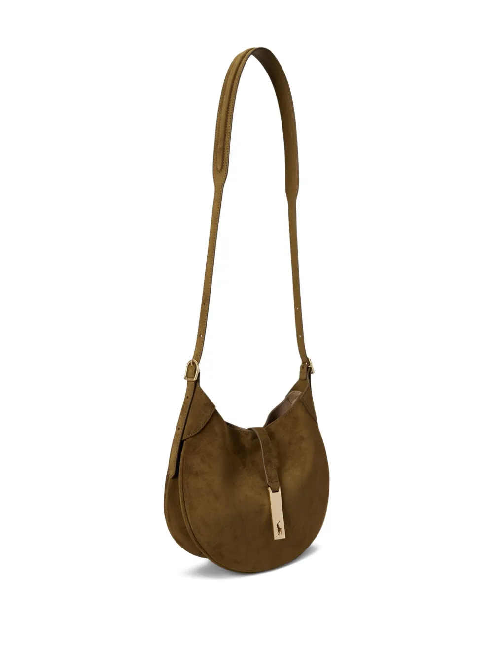 Polo Ralph Lauren Polo Pony Shoulder Bag In Brown