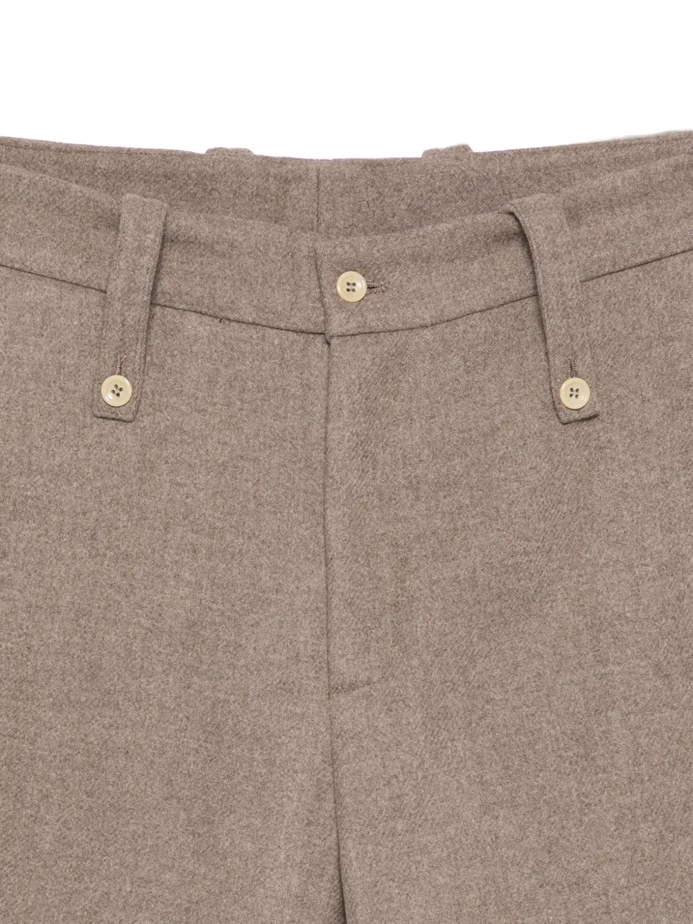 Paura Kyros Button-fastening Trousers In Green
