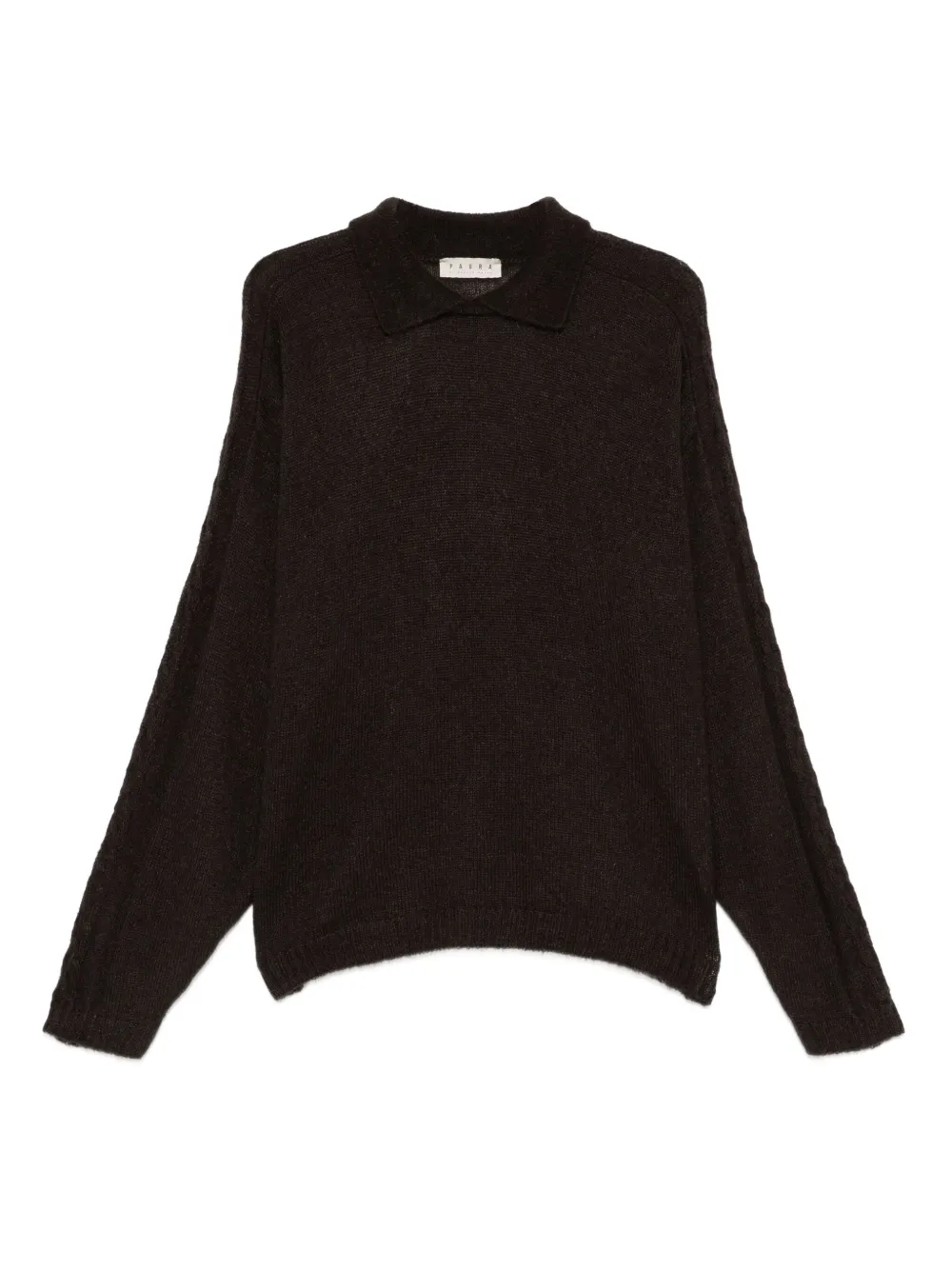 Paura Atena collared long-sleeve sweater | Brown | Image 1