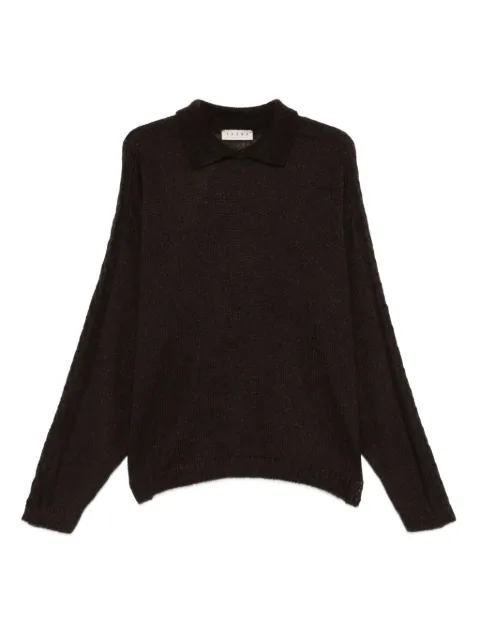 Paura Atena collared long-sleeve sweater