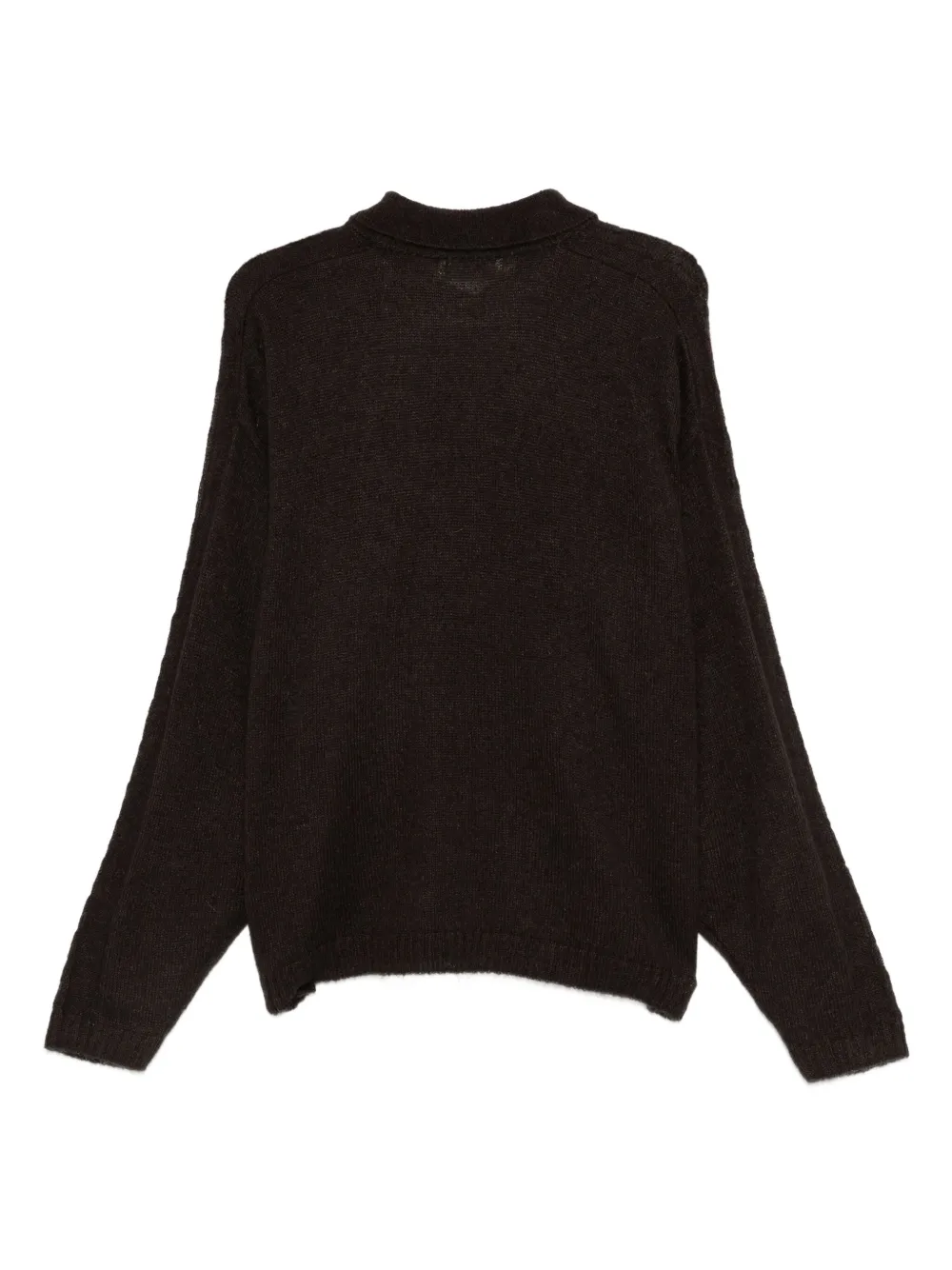 Paura Atena collared long-sleeve sweater - Bruin
