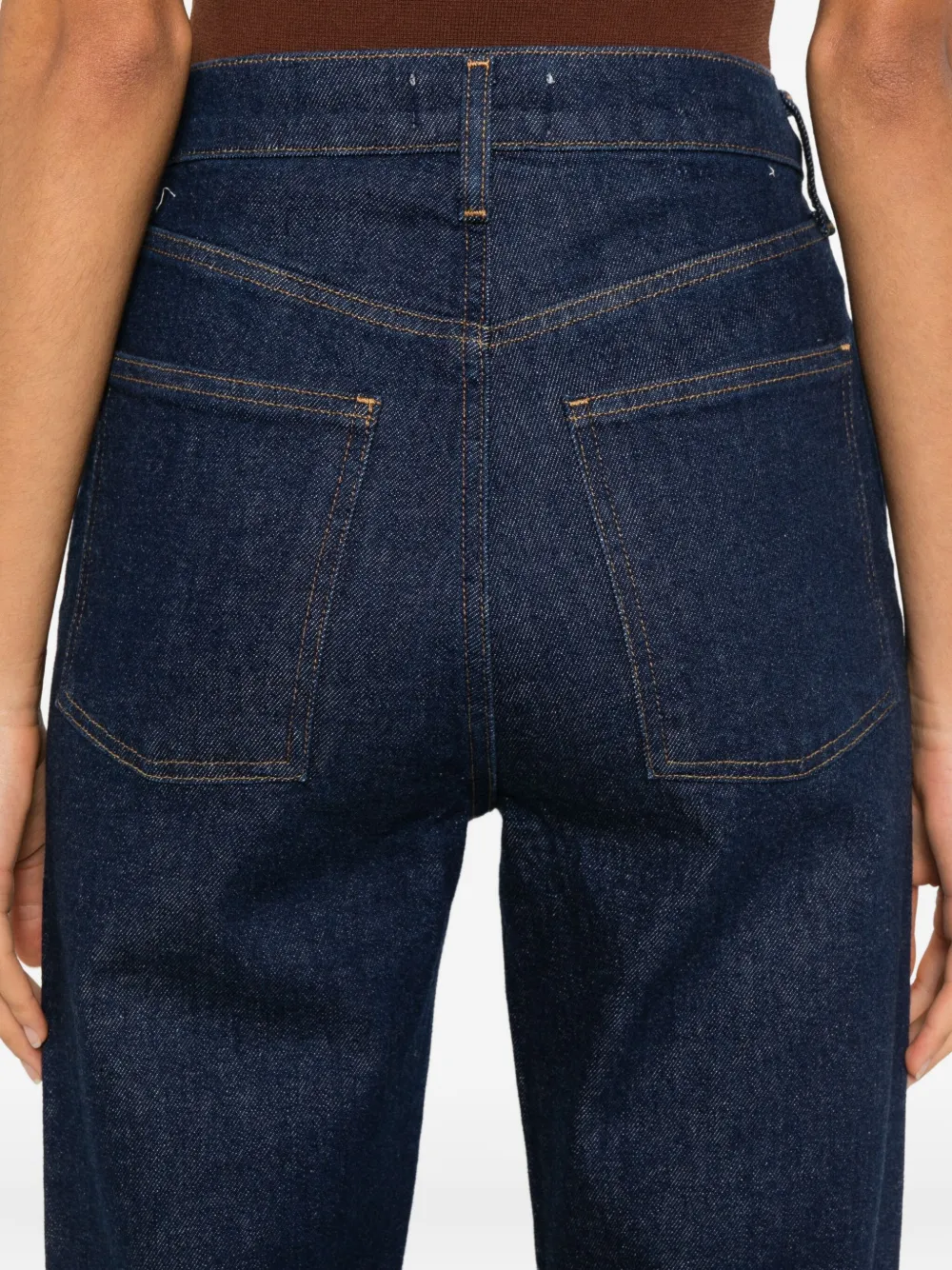 AGOLDE High-waist straight jeans Blauw