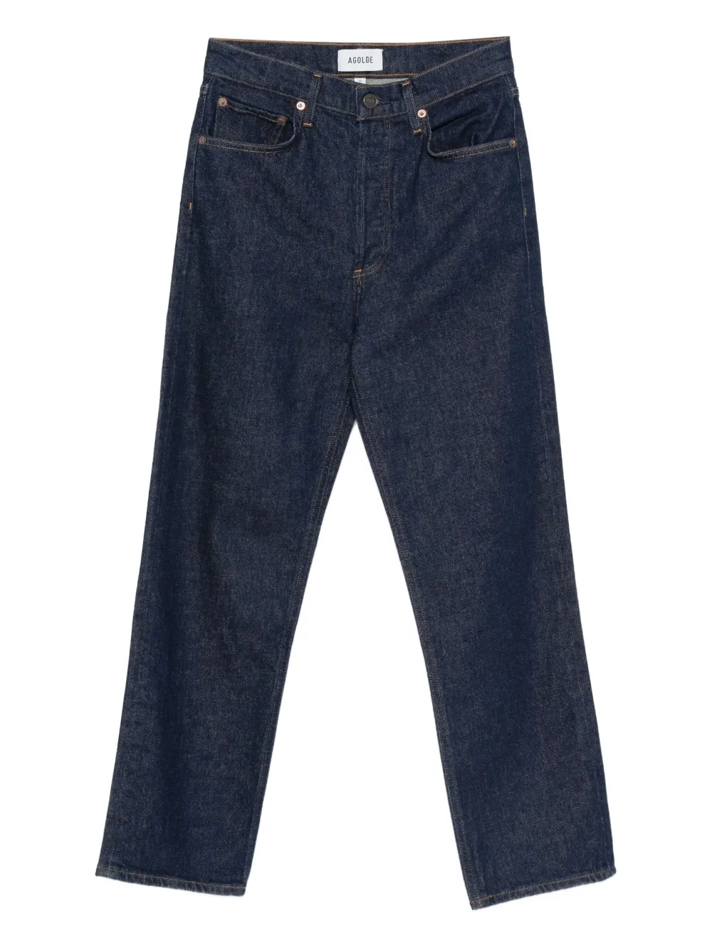 AGOLDE high rise straight jeans | Blue | Image 1