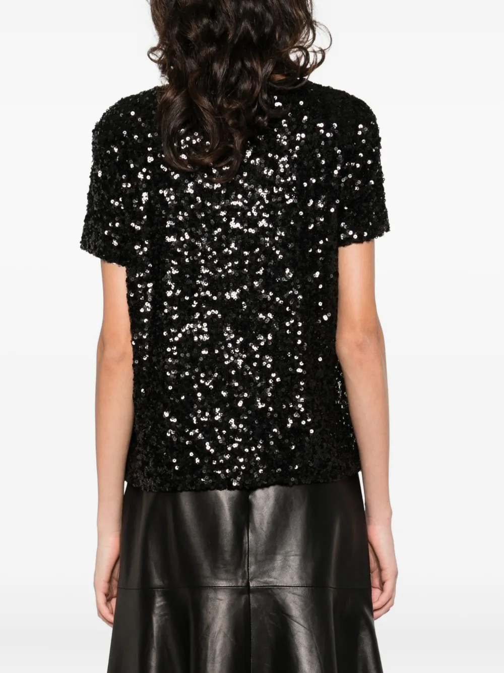 Guglielminotti Sequin-embellishment Top In Black