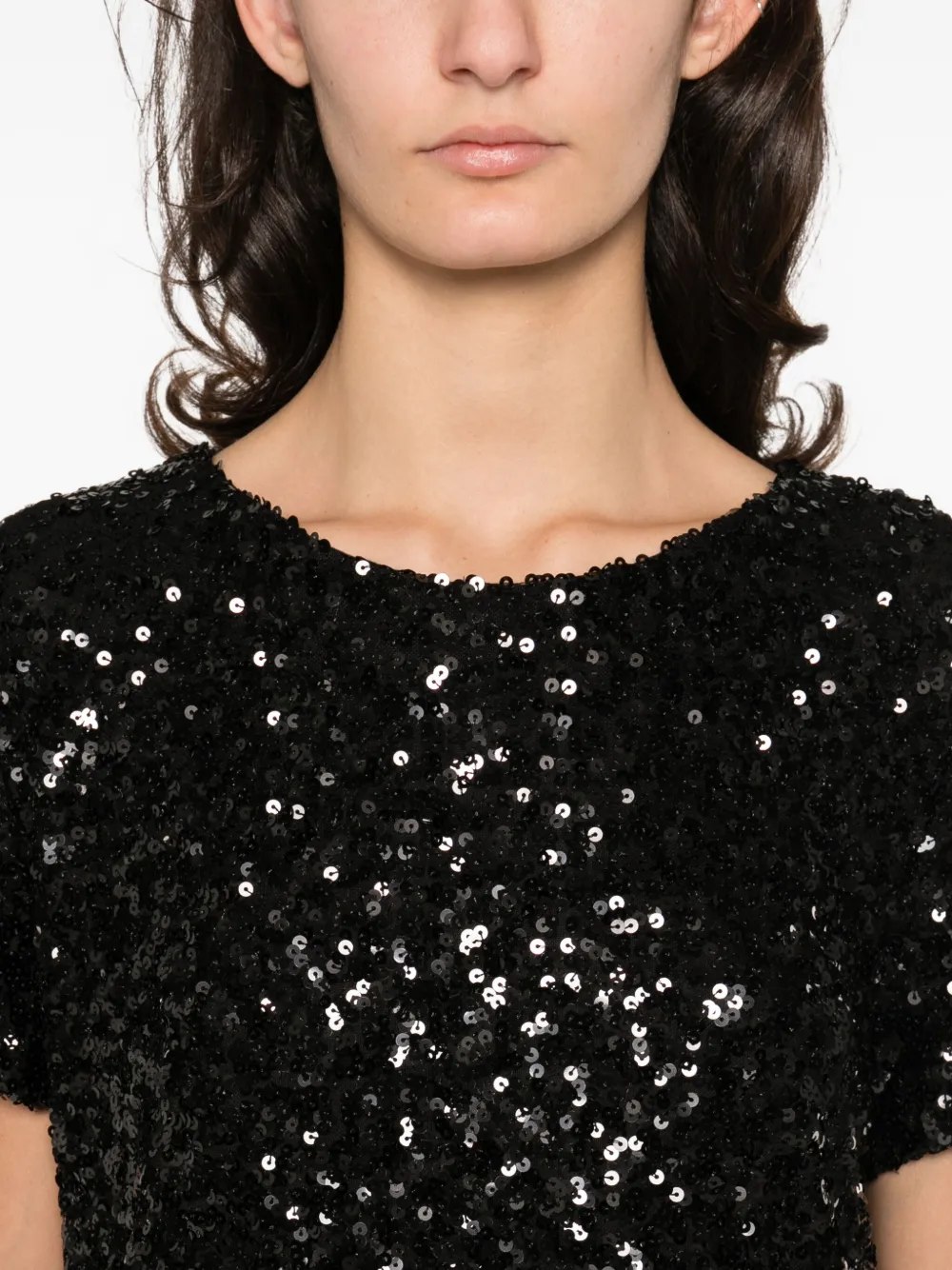 Guglielminotti Sequin-embellishment Top In Black