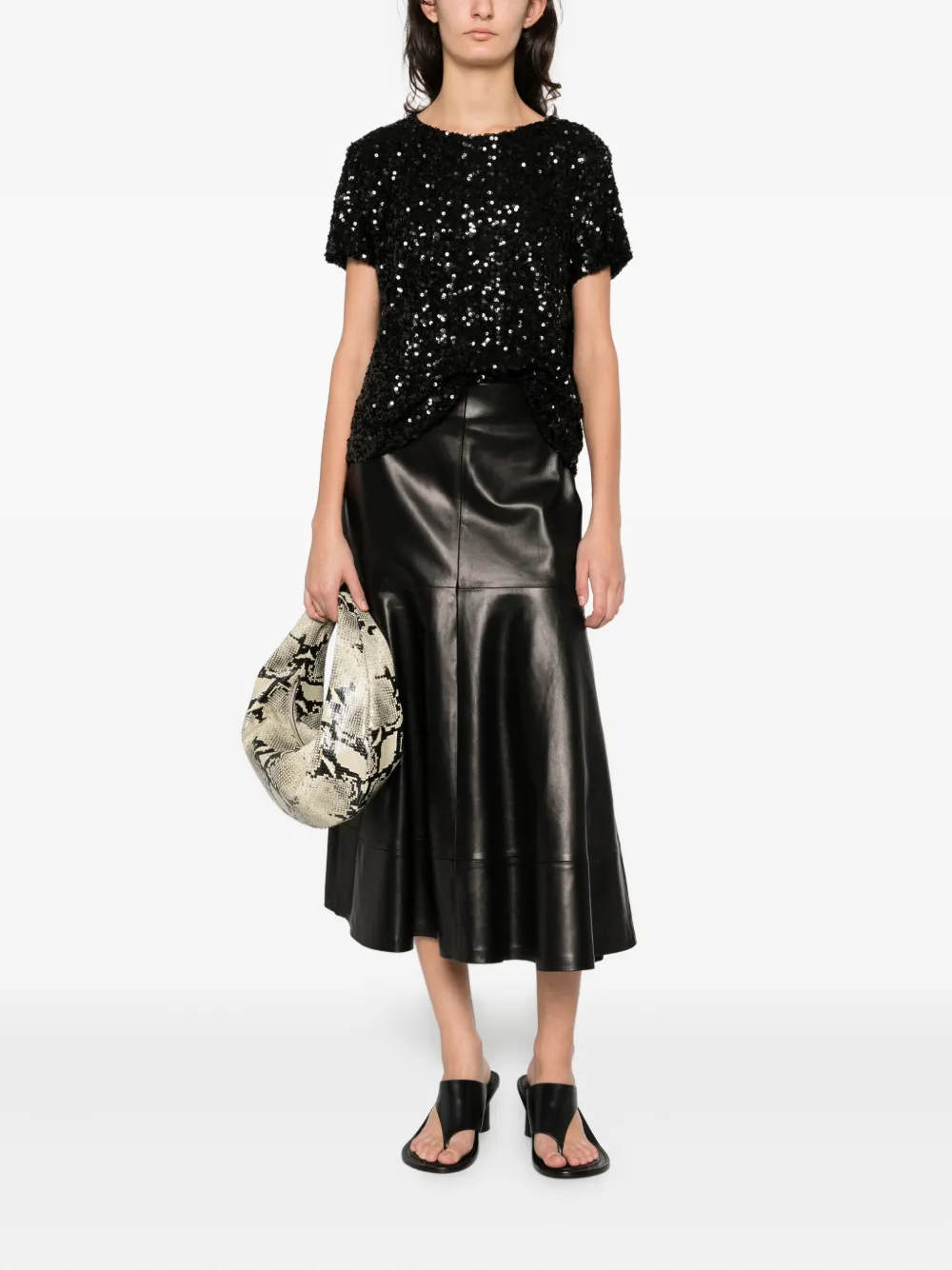 Guglielminotti Sequin-embellishment Top In Black