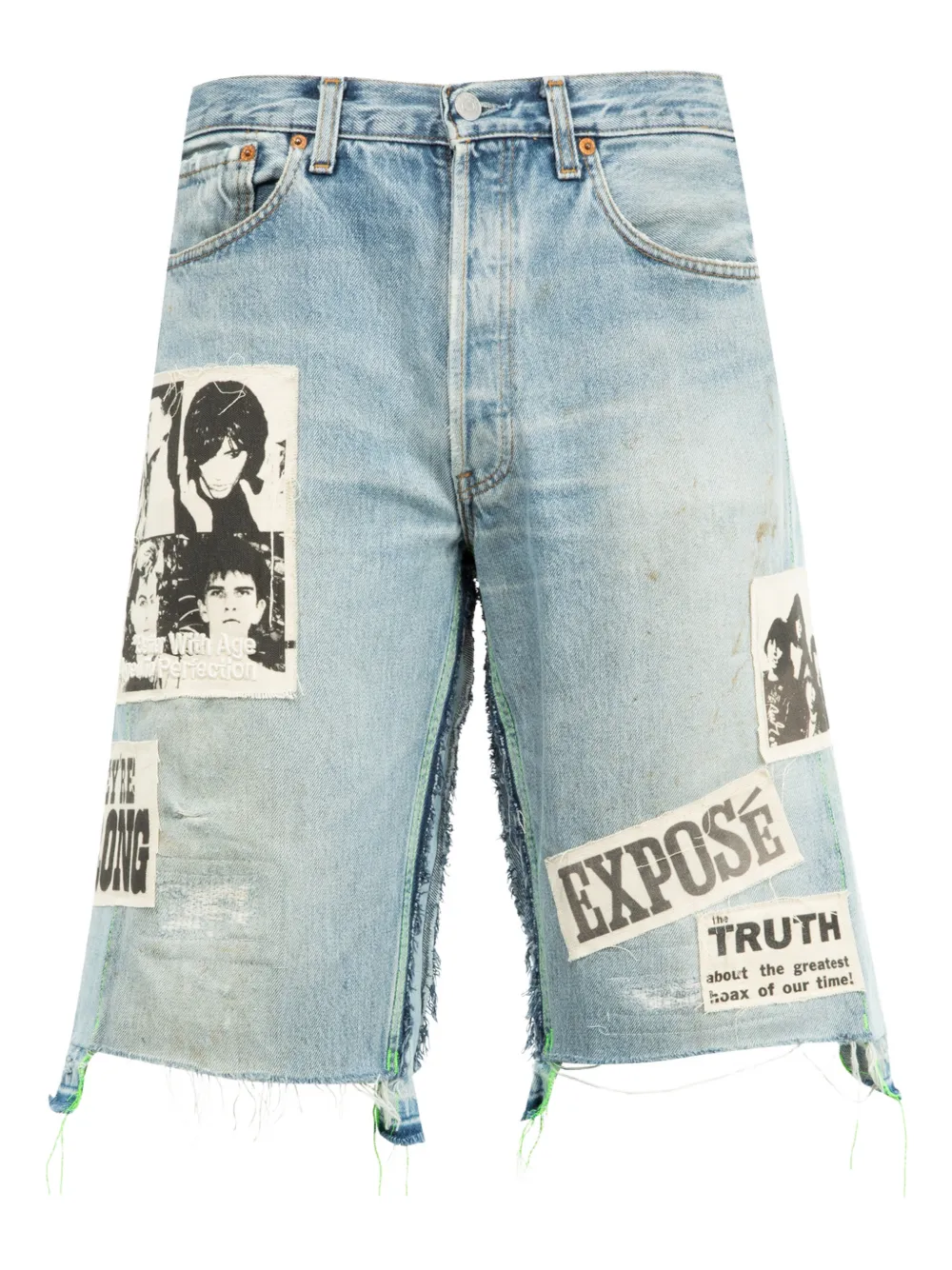 Better with Age  x Levi's 501 patchwork denim shorts | Blue | Image 1