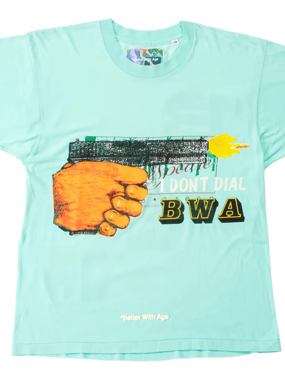 Better with Age Sani graphic T-Shirt - Blauw