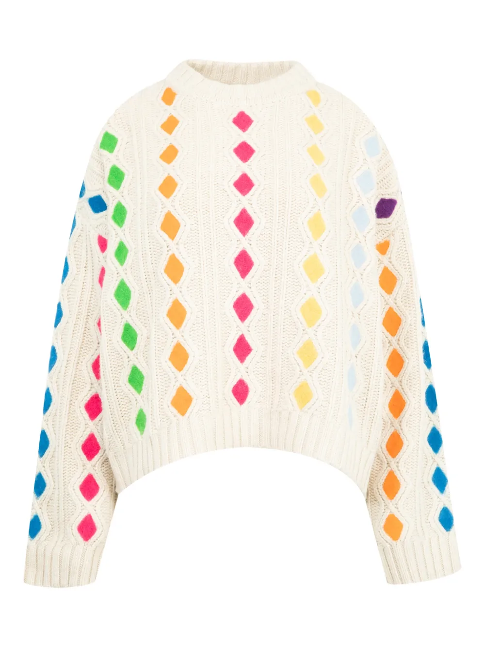 Mira Mikati Maglione Harlequin - Toni neutri