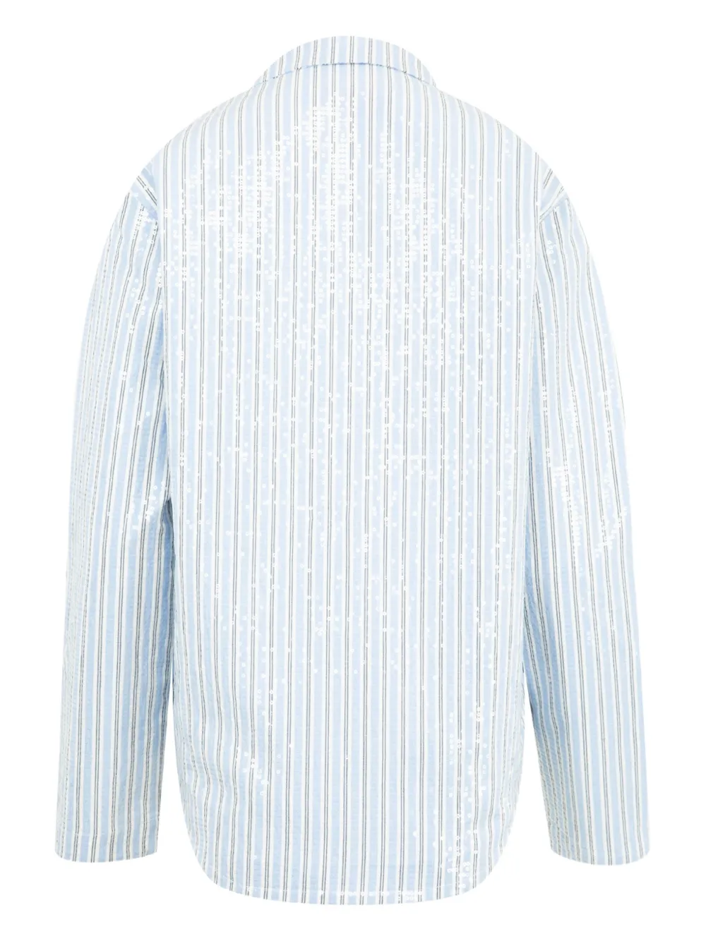 Mira Mikati Gestreept T-shirt met pailletten - Blauw