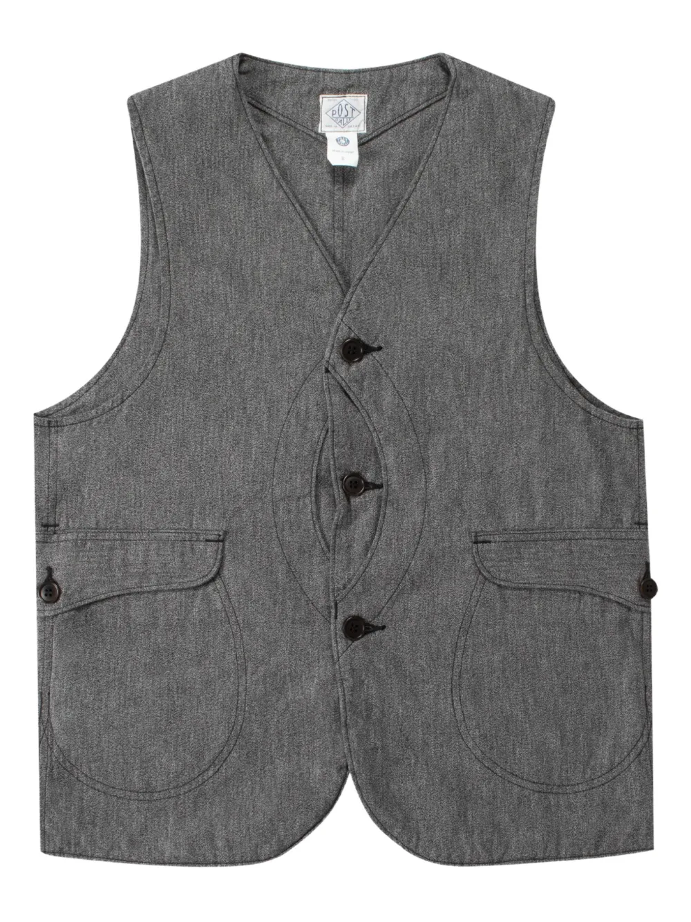 Post O'alls Royal Traveler waistcoat - Grey
