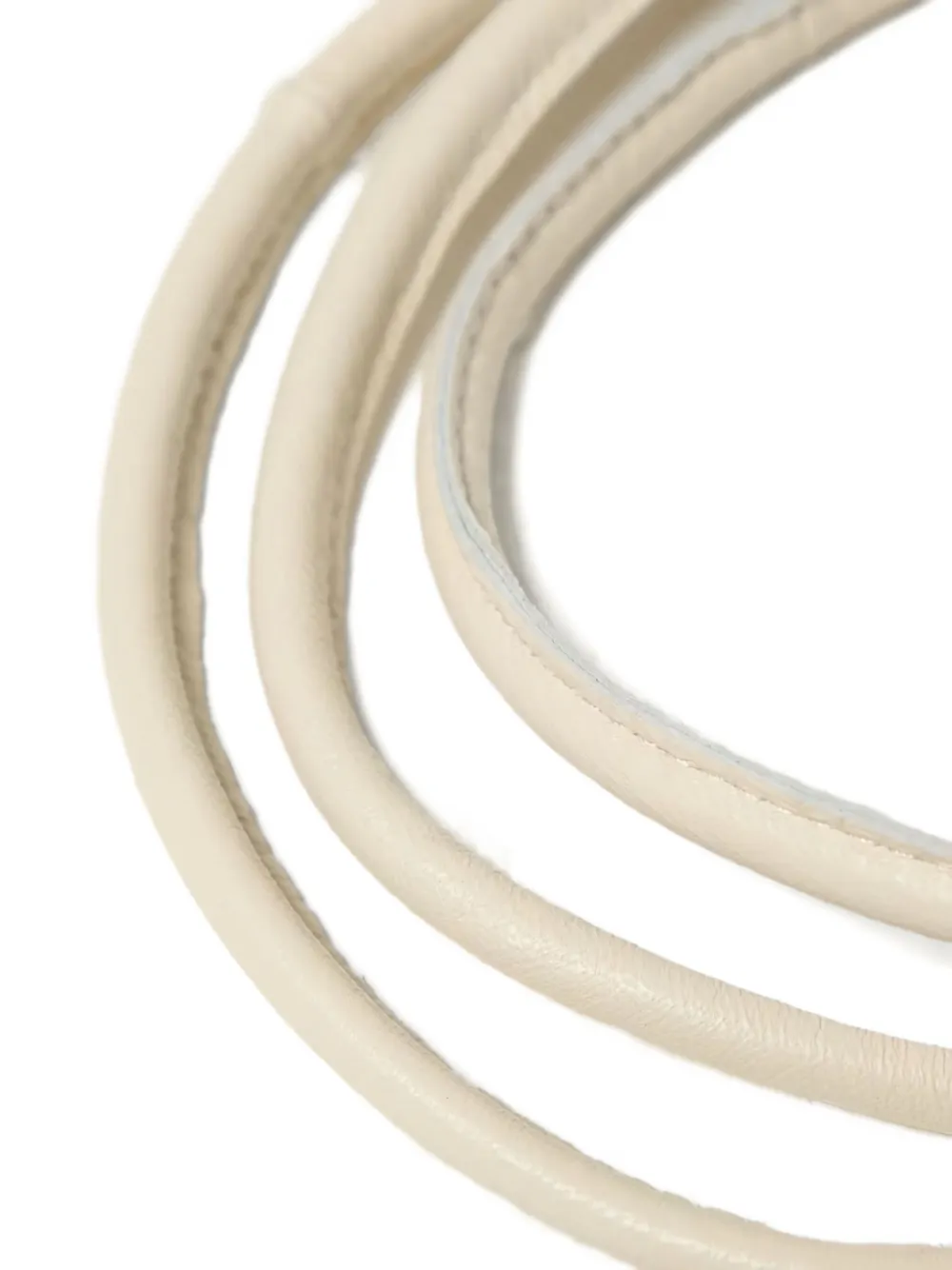 FURLING BY GIANI knotted leather belt - Wit