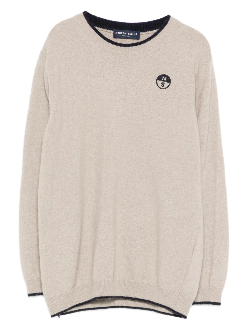 North Sails Kids logo crew-neck sweater - Toni neutri