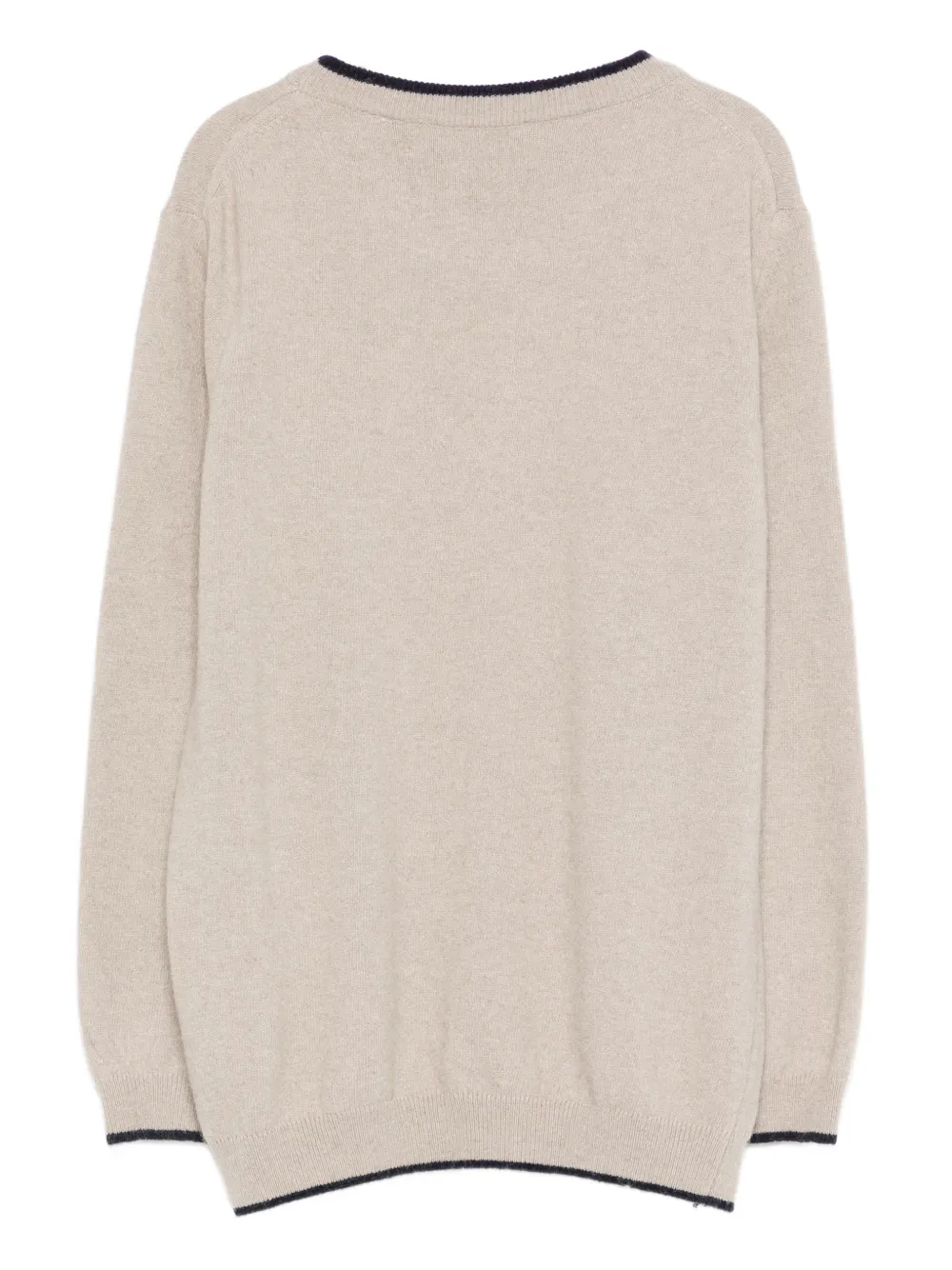 North Sails Logo Crew-neck Sweater In Neutral