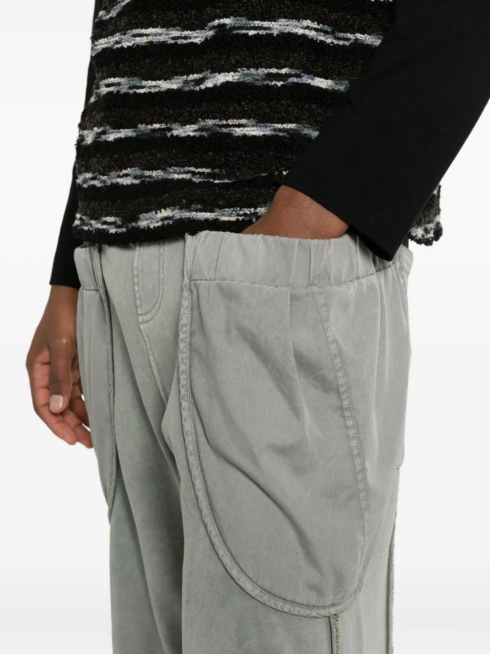 Andersson Bell Layered Track Pants In Gray