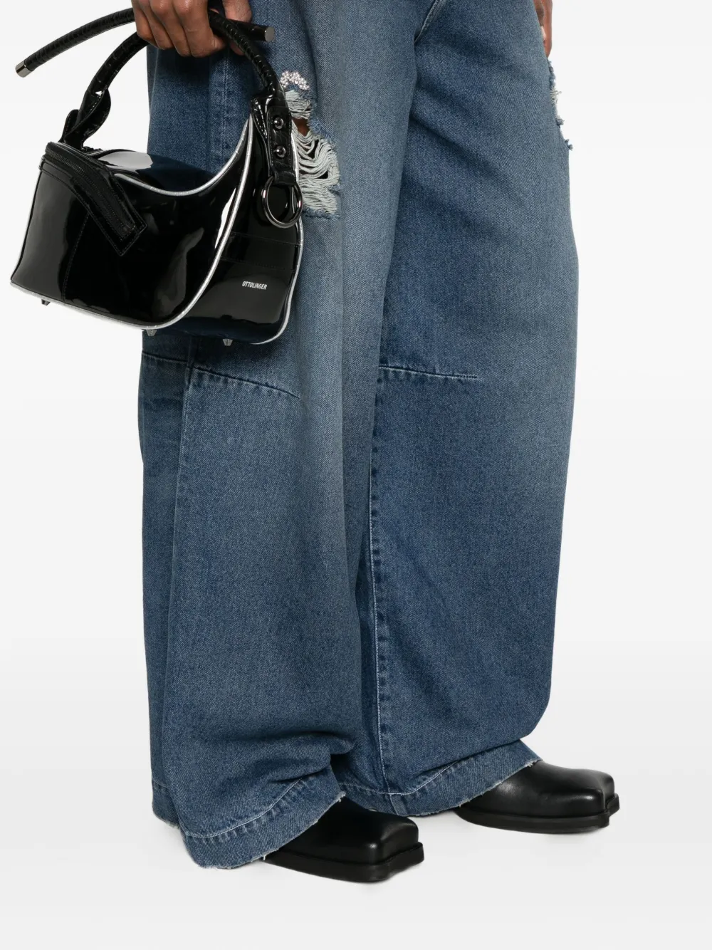 Ottolinger Zip Shoulder Bag In Black