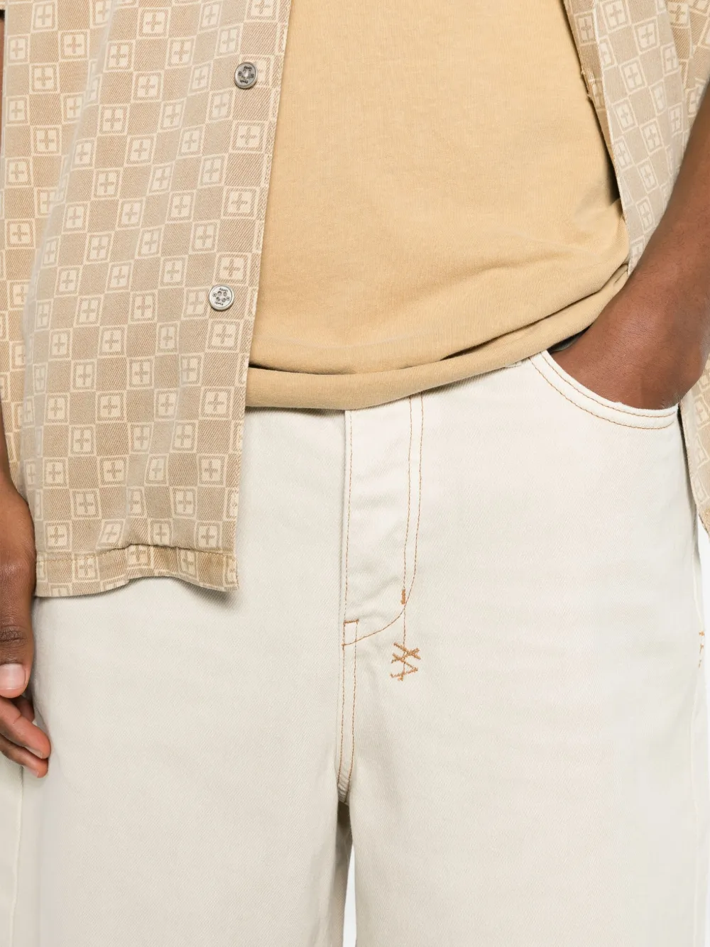 Ksubi Maxx shorts met borduurwerk Wit