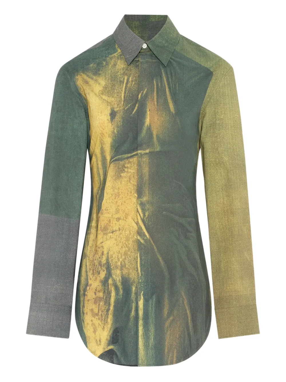 Jean Paul Gaultier Camicia The Acid Water con stampa - Verde