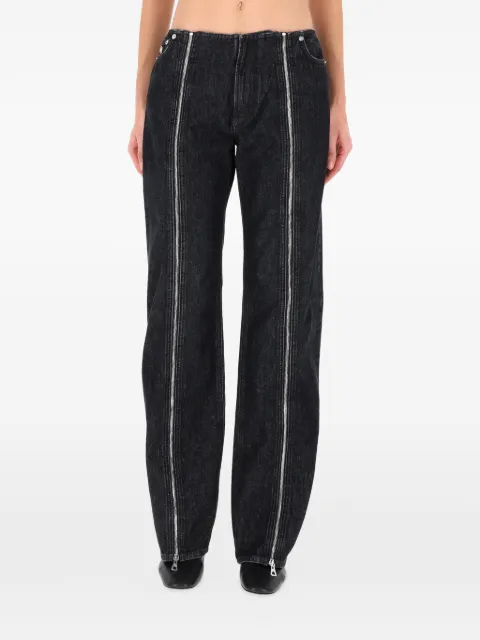 Jean Paul Gaultier zipped cotton jeans