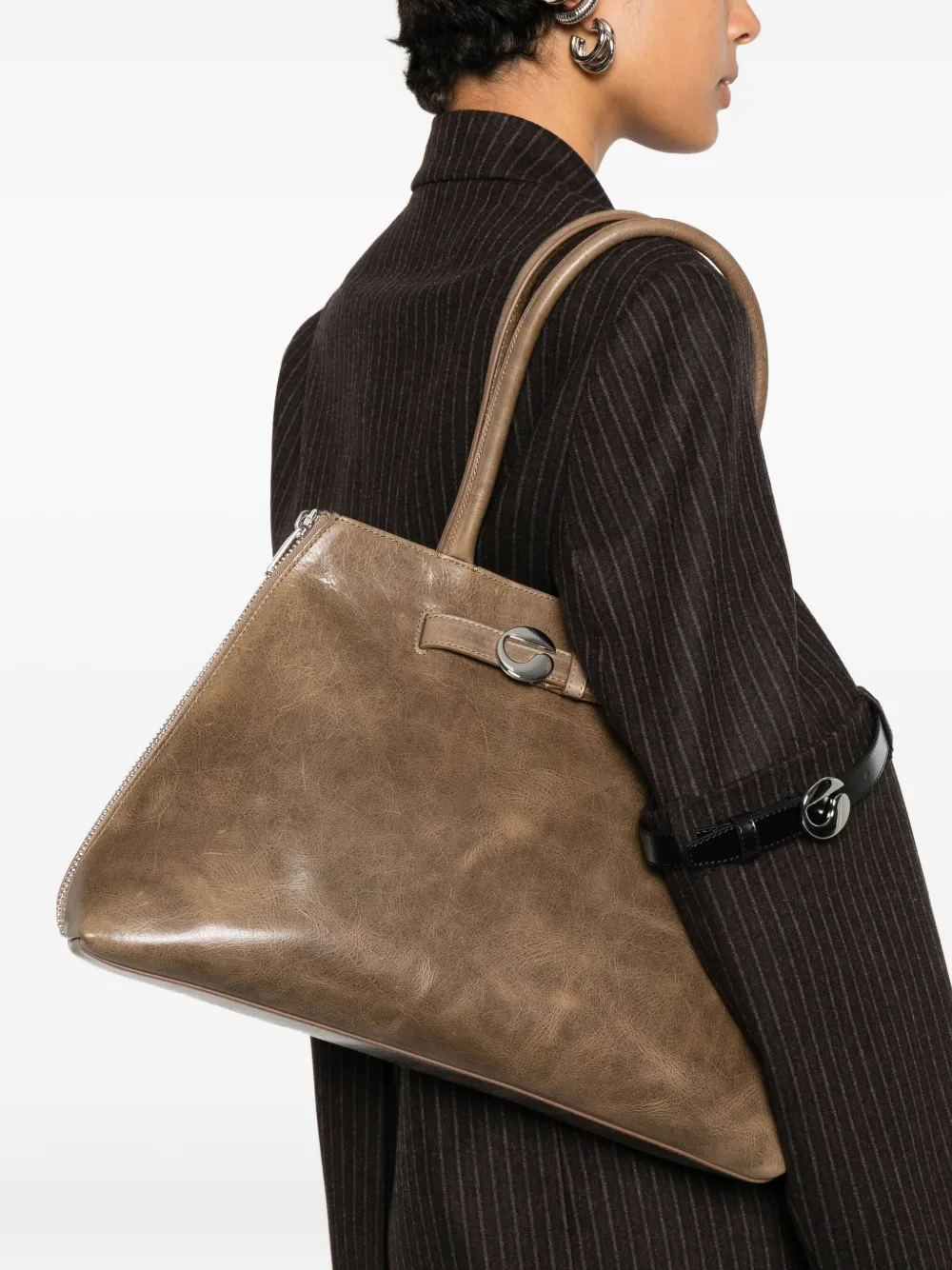 Coperni medium Data buckle tote bag - Zwart