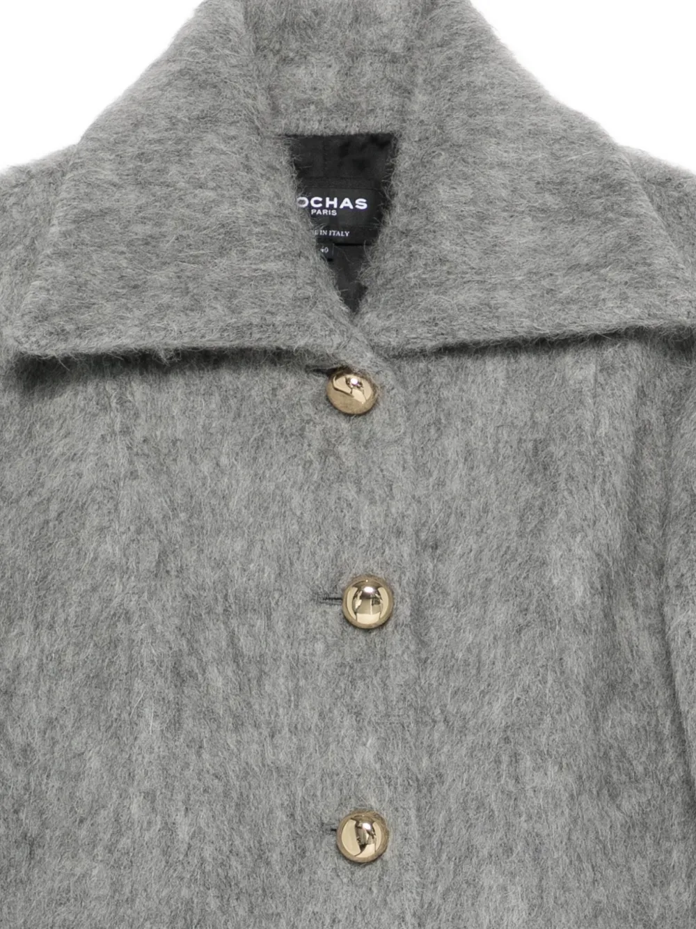 Rochas Button-up Jacket In Gray