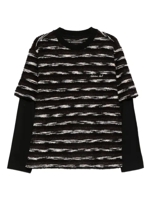 Andersson Bell suéter a capas con motivo de rayas