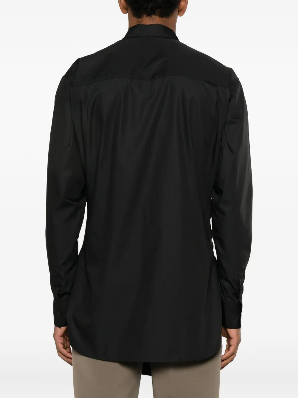 Charles Jeffrey Loverboy Tie Front Hug Shirt In Black