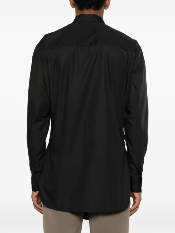 Charles Jeffrey Loverboy Tie Front Hug Shirt | Black | FARFETCH