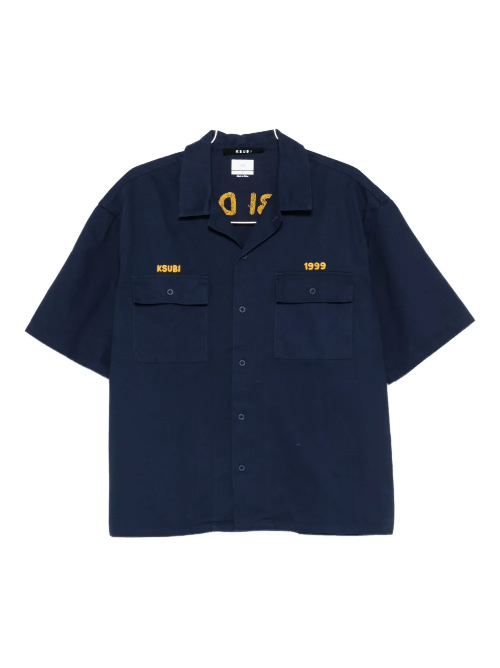 Ksubi Mekanik Short-sleeve Shirt In Blue