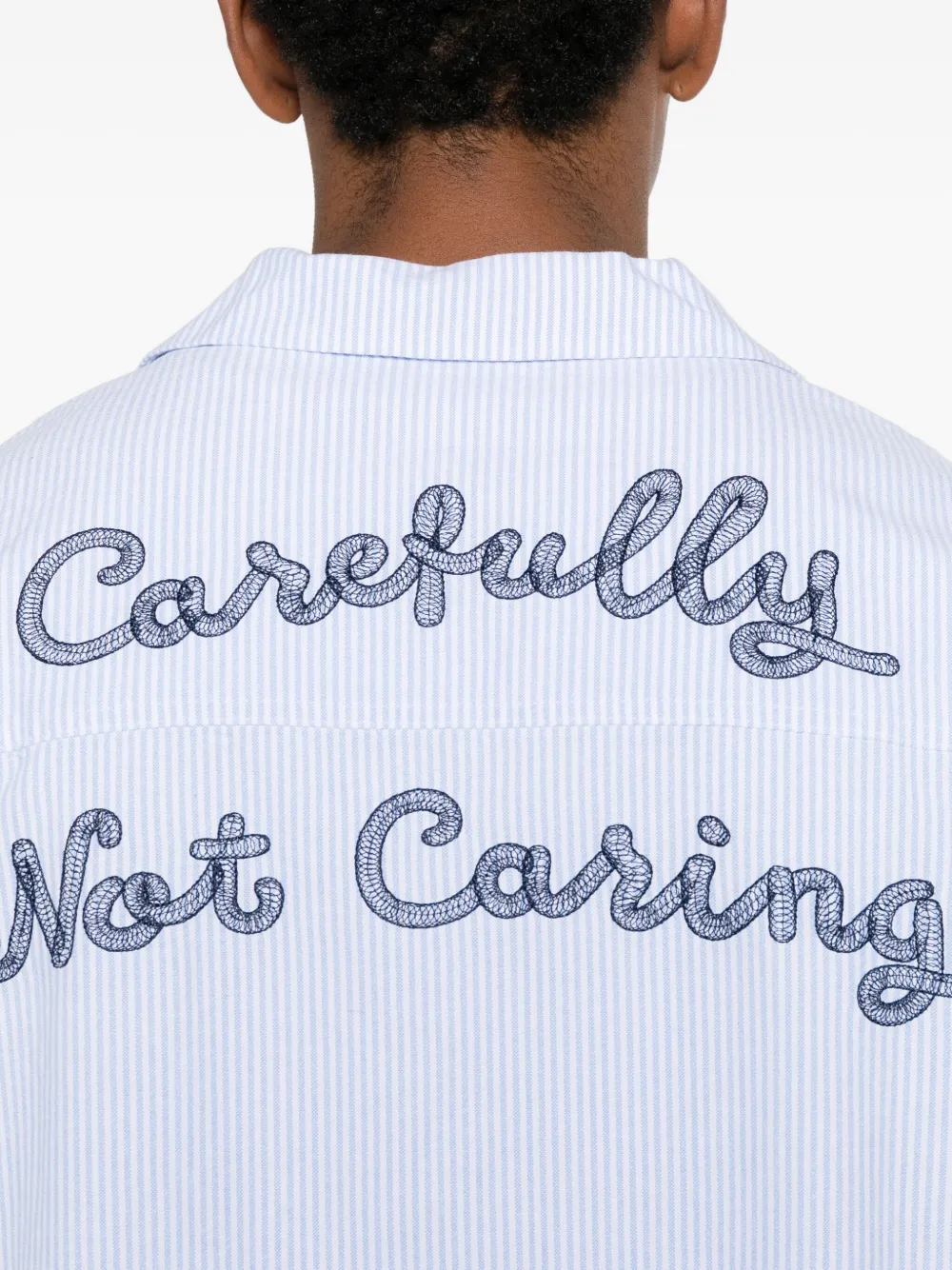 Ksubi Caring Diner Striped Short-sleeve Shirt In Blue