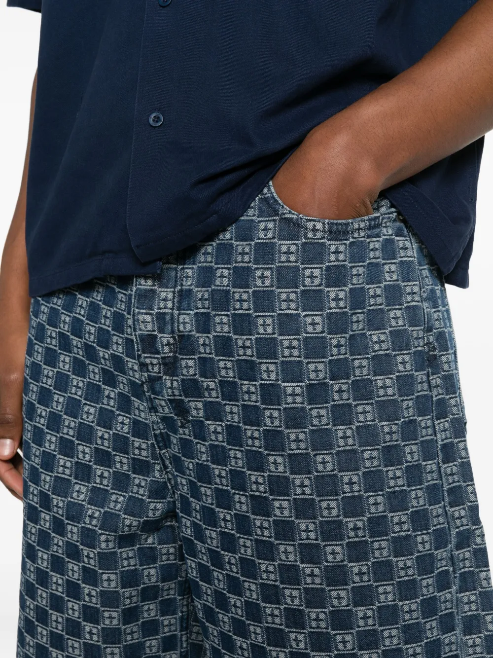 Ksubi Klassic shorts met patroon Blauw