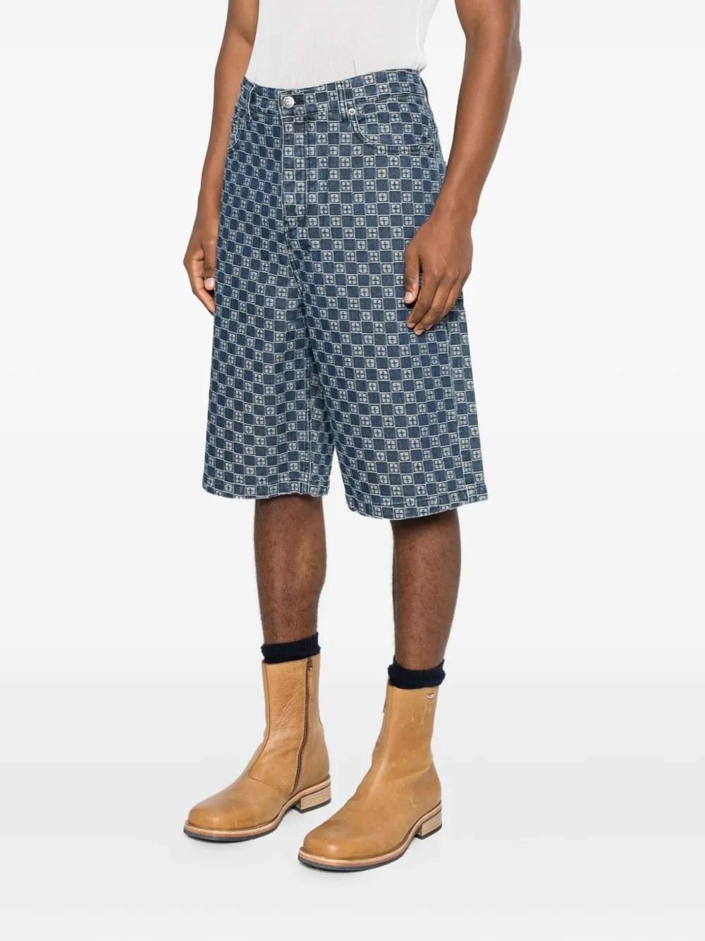 Ksubi Klassic shorts met patroon Blauw