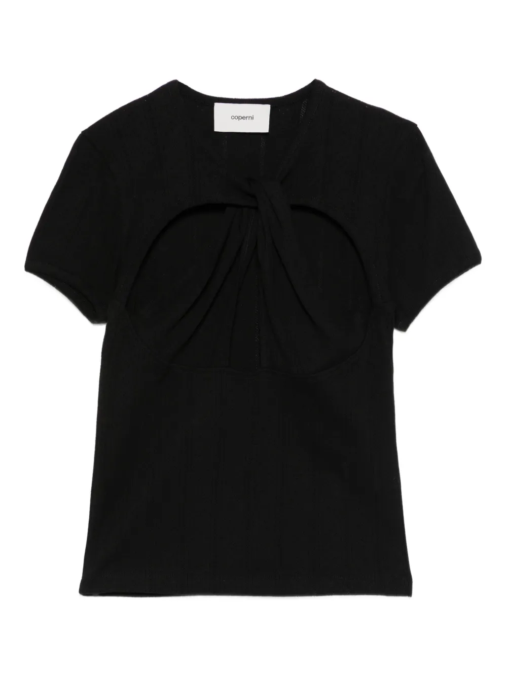 Coperni playera con abertura | negro | Image 1