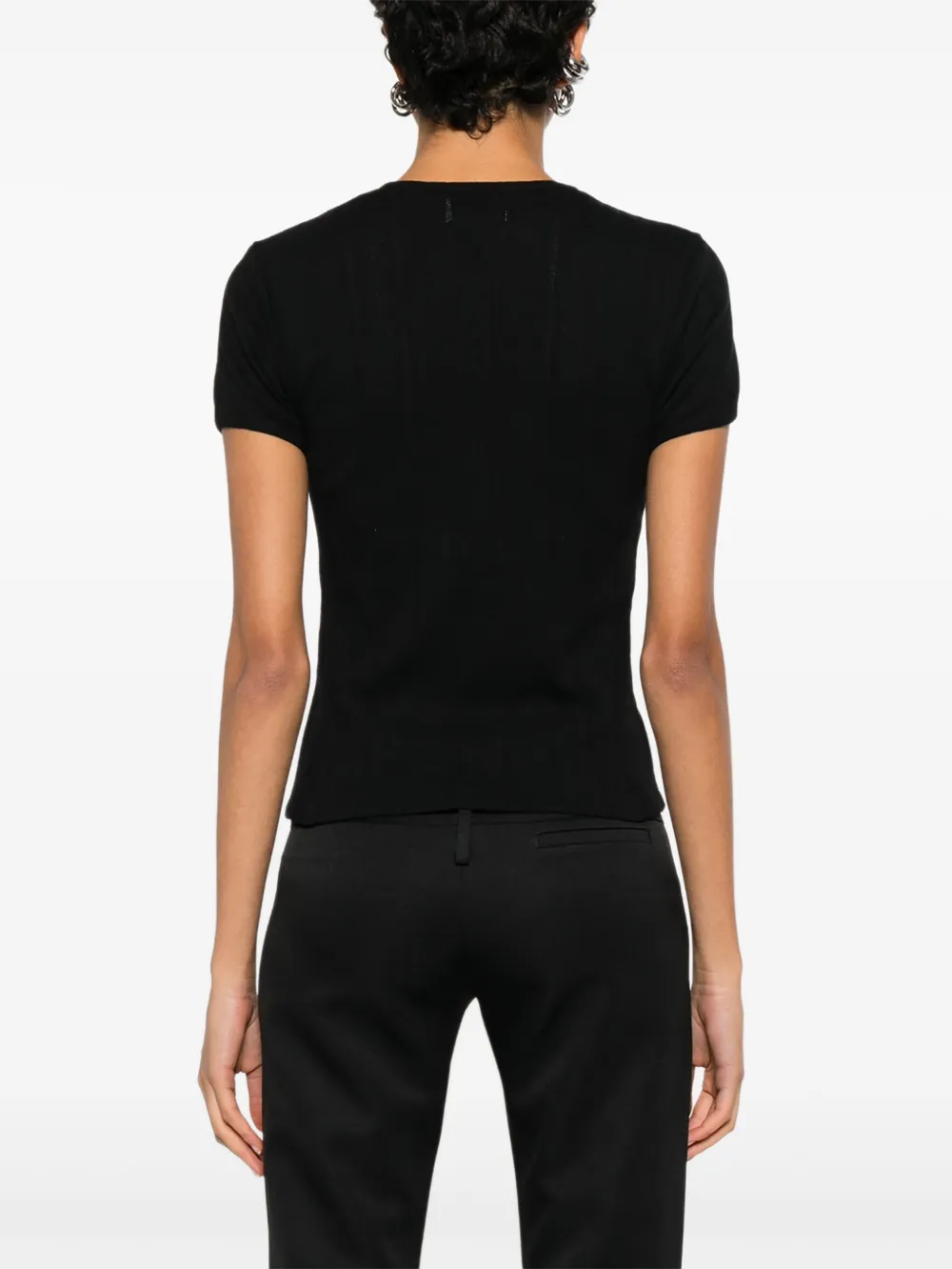 Coperni T-shirt Mit Cut-out In Black