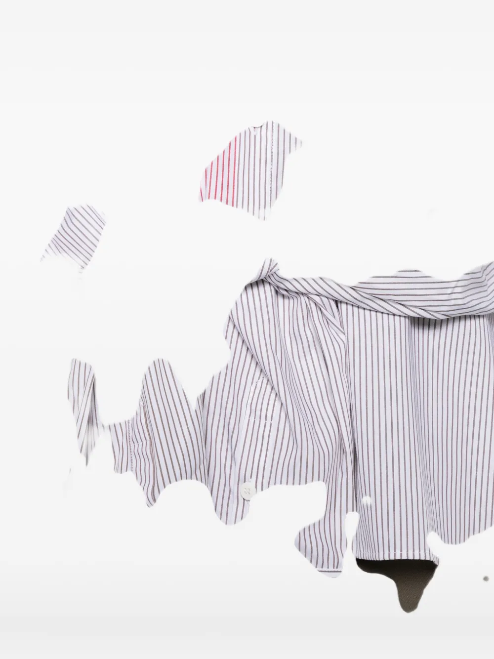 Charles Jeffrey Loverboy Striped Knot Hug Shirt In White