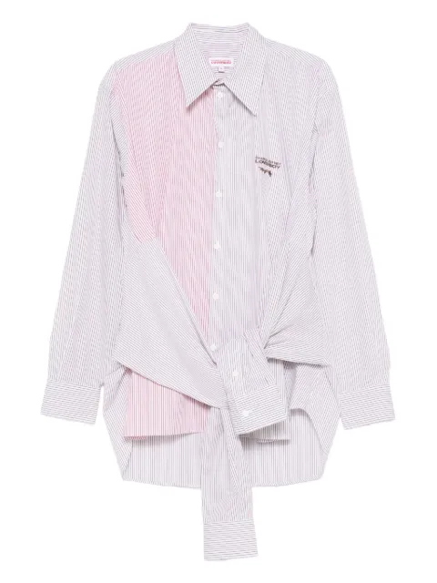 Charles Jeffrey Loverboy striped knot hug shirt