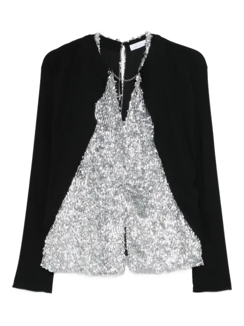 Rabanne sequin embellished top