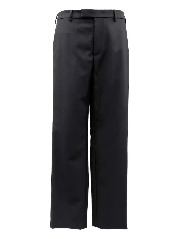 Rier Belt Loops-detail Trousers in Black