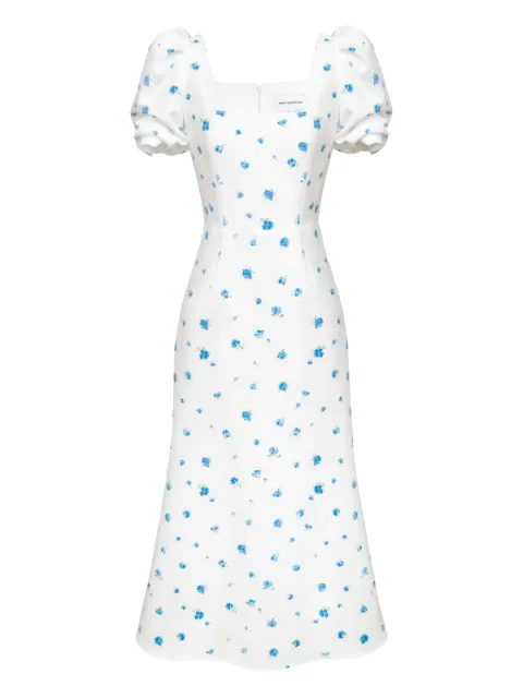 POST MERIDIEM square neck floral dress