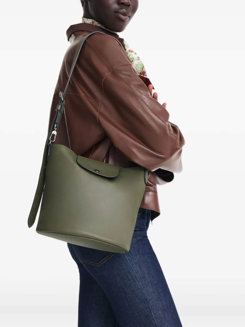 Longchamp Le Pliage Xtra medium schoudertas - Groen