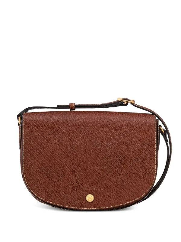 Longchamp エピュレ レザーショルダーバッグ M | ブラウン | FARFETCH JP