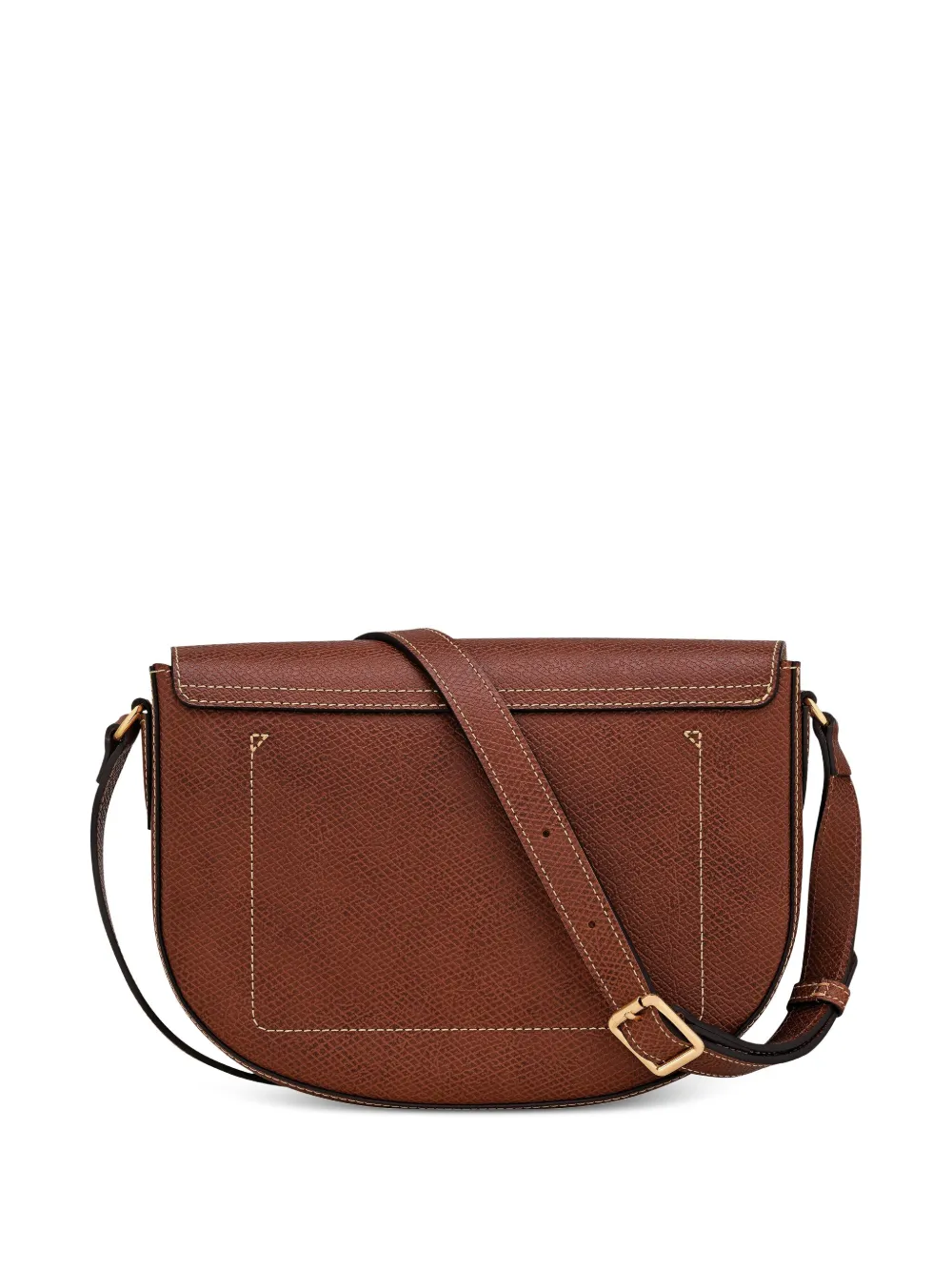 Longchamp Épure 中号皮质斜挎包 In Brown