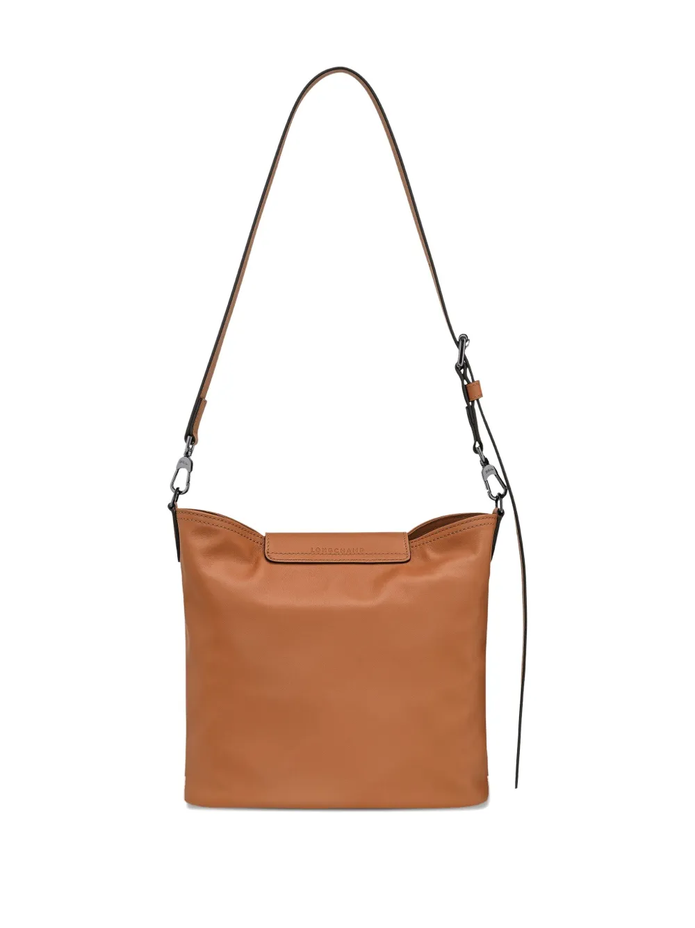 Longchamp Medium Le Pliage Xtra Leather Crossbody Bag In Brown